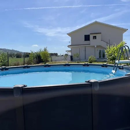Pp13 - Potenza Picena, Luminoso Trilocale Con Piscina E Aria Condizionata Apartmán *